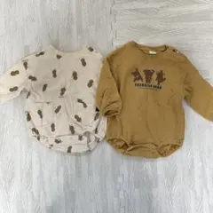 長袖ロンパース 80