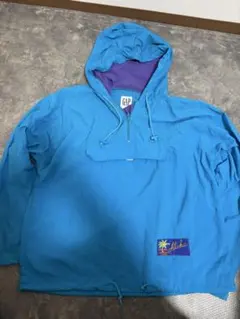 90s OLD GAP オールドギャップ アノラックパーカ ー ターコイズブルー