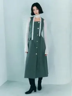 FRAYI.D ダブルヘリンボーンジレワンピース