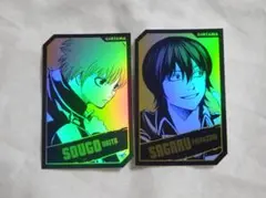 銀魂 キャラクターズホロカードコレクション 第1弾 沖田総悟 山崎退 2点
