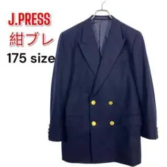 90s J.PRESS Jプレス 金ボタン ダブル テーラードジャケット 紺ブレ