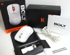Fnatic BOLT ワイヤレス ゲーミングマウス ホワイト 動作品