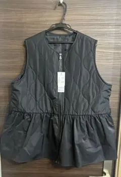 【訳あり格安】しまむら　アベイル　rivietta キルティングペプラムベスト