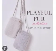 セルフォード　ロゴチャーム付きフェイクファーマルチショルダー　ノベルティ