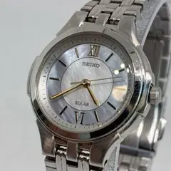 稼働品 SEIKO V181-0AY0 ソーラー シェル文字盤 - メルカリ