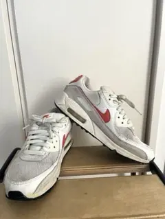 Nike Air Max 90 ホワイト/レッド　23.5