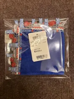 【新品・タグ付】近沢レース　タオルハンカチ　ベイサイド（ミッドナイトブルー）