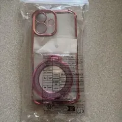 iPhone17用 ピンク色 ケース リング付き
