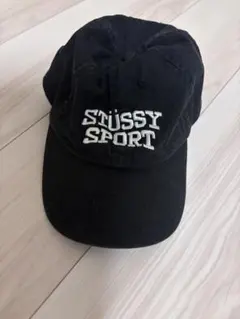 STÜSSY ブラック キャップ ストリート