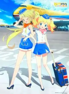 九条カレン アリス 描き下ろしタペストリー きんいろモザイク C90 