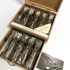 マーシャン ゴールド&シルバー カトラリー　スプーン フォーク セット【未使用】