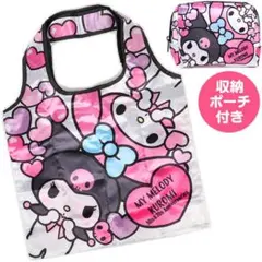 ショッピングバッグ マイメロディ＆クロミ サテン　エコバッグ
