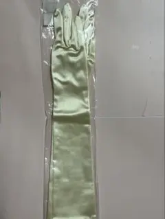 アイボリー サテン ロングウェディンググローブ