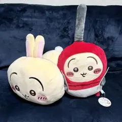 匿名配送　うさぎ　もっちるねそべりBIG 誕生日BIG ぬいぐるみ2点セット