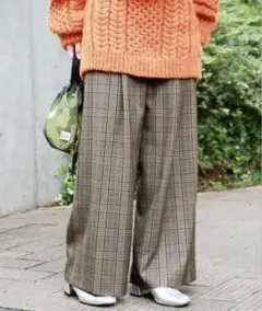 ジャーナルスタンダードチェックワイドパンツ