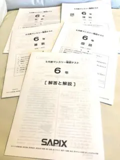 2026年最新】サピックスマンスリーテストの人気アイテム - メルカリ