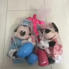 ミッキーマウス　ミニーマウス　電報　ぬいぐるみ