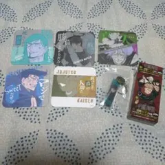 呪術廻戦校章ボタン付アクリルチャームコレクション＆アートコースターセット