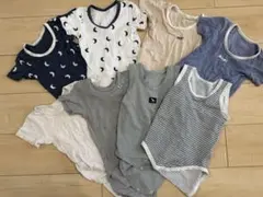 ベビー肌着ロンパース 8着セット