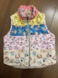 MPS 110サイズ 動物柄 ジップアップベスト