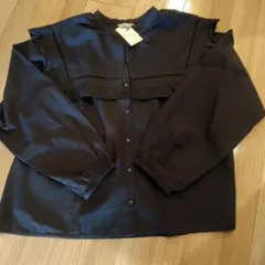 【新品】ＳＭ２☆ビッグカラー　ブラウス　ブラック☆３月末まで売切り限定出品☆