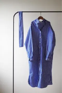 美品 PLST プラステ コットンタイプライターシャツワンピース 4way