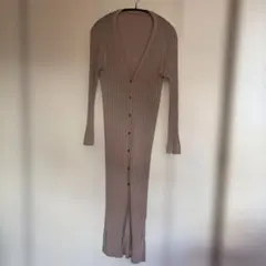 ロペピクニック　ロングカーディガン　アイレット　ベージュ