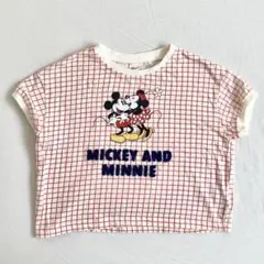 ディズニー しまむら はるぴのママ ミッキー ミニー Tシャツ 100cm