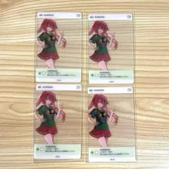 天ヶ瀬むゆ にじフェス2025 SNS風クリアカード 4枚