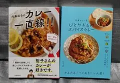 内藤裕子のカレー一直線　ひとりぶんのスパイスカレー　印度カリー子　2冊セット