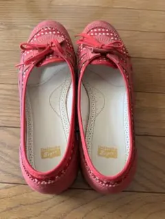 Onitsuka Tiger 赤 ドット柄 フラットシューズ
