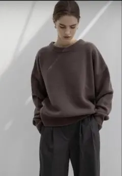 na.e roundneck knitブラウン　ニット　セーター　ナエ