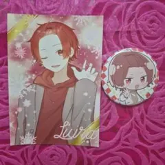 いれいす りうら ランダムブロマイド L判 第2弾 秋服 缶バッジ 2点