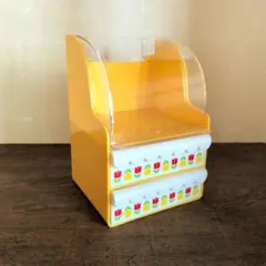 スイマー☆　ポップなイエローのプチキャビネット　ミニチェスト　チューリップのサムネイル