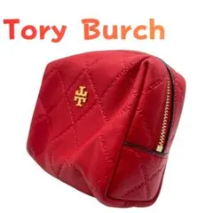 Tory Burch トリーバーチ ポーチ キルティング レザー レッド 赤