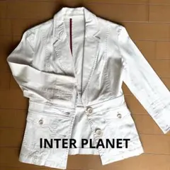 Inter planet ベージュジャケット春夏用7分袖のサムネイル