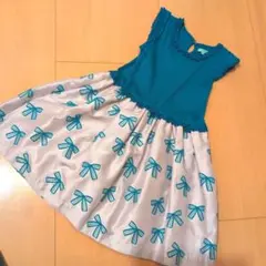 トッカ TOCCA リボン模様のワンピース 130cm 美品