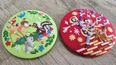 リンメンバー・ミー　バンビディズニー刺繍デザイン ピンバッジ 2点セット