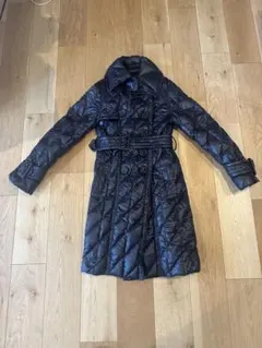 モンクレール　トレンチ風ダウンコート　サイズ0 ブラック