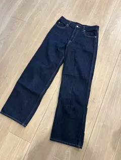 ダークブルー ストレートレッグデニム