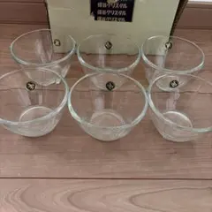 CRYSTAL HOYA 保谷クリスタル　ガラスボウル 6個セットのサムネイル