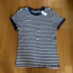 ☆新品！GAP ネイビー×ホワイト ボーダーTシャツ Mサイズ☆のサムネイル