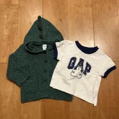 baby GAP ベビー ギャップ カーディガン & Tシャツ セット
