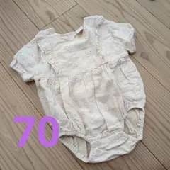 tete a tete 刺繍入りロンパース 70