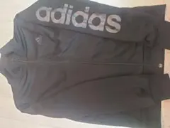 adidas ブラック ジャージ フルジップ