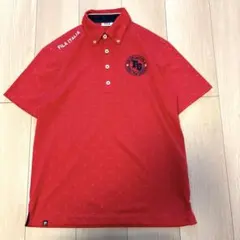 美品FILA GOLF ポロシャツ レッド Mサイズのサムネイル