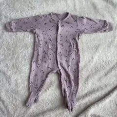 H&M 아기 롬퍼스 커버 올 하트 무늬 핑크