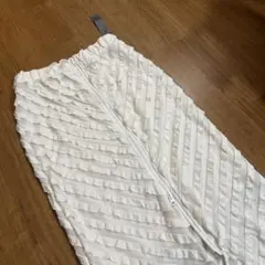 JEANASIS 新品未使用 カットフリルZIPナロースカート