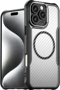 iPhone16 ProMaxケース MagSafe対応 半透明 薄型 耐衝撃