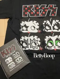KISS×BettyBoop コラボ限定Tシャツ ＆ミラーセット　ベティ・ブープのサムネイル